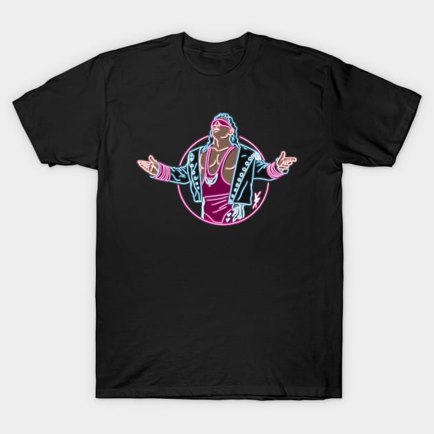 Bret Hart neon color T-Shirt by AJSMarkout